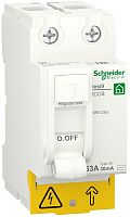 Выключатель дифференциального тока УЗО Schneider Electric Resi9 2п 63А 30мА 6кА тип AC  картинка